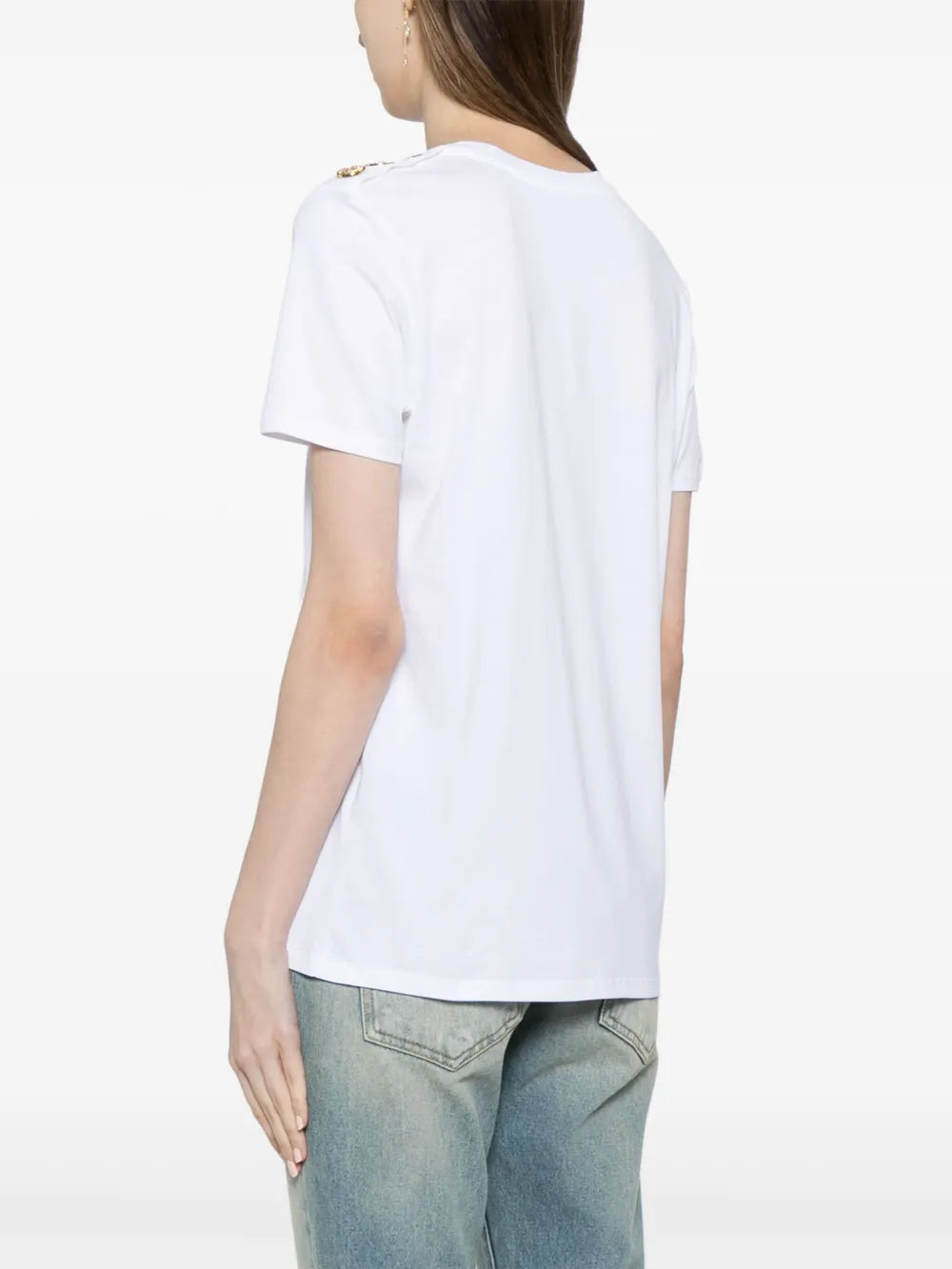 Balmain  logo-print cotton T-shirt