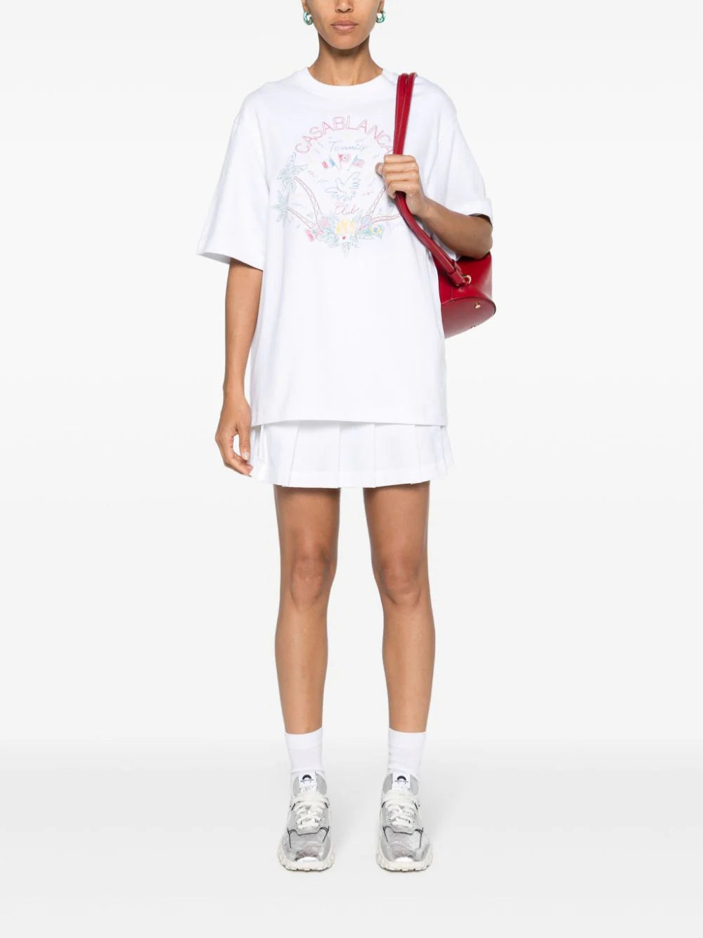 Casablanca  Crayon Tennis-print T-shirt