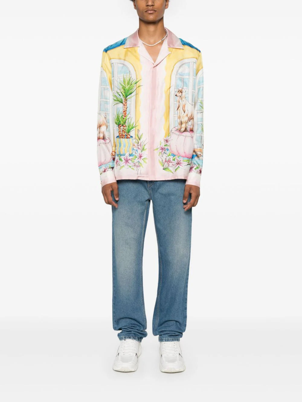 Casablanca  Apartement-print silk shirt