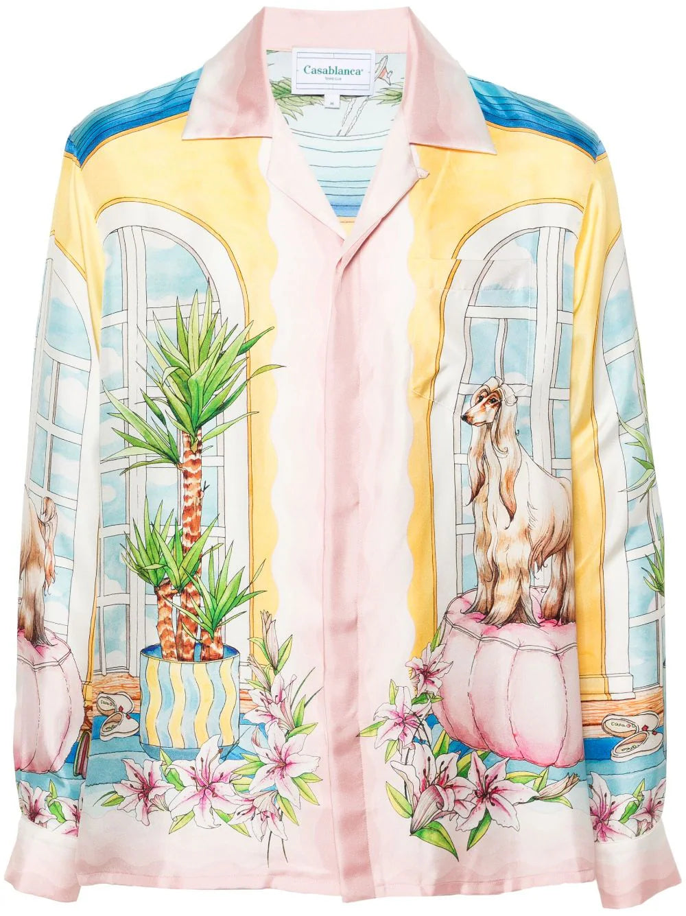 Casablanca  Apartement-print silk shirt