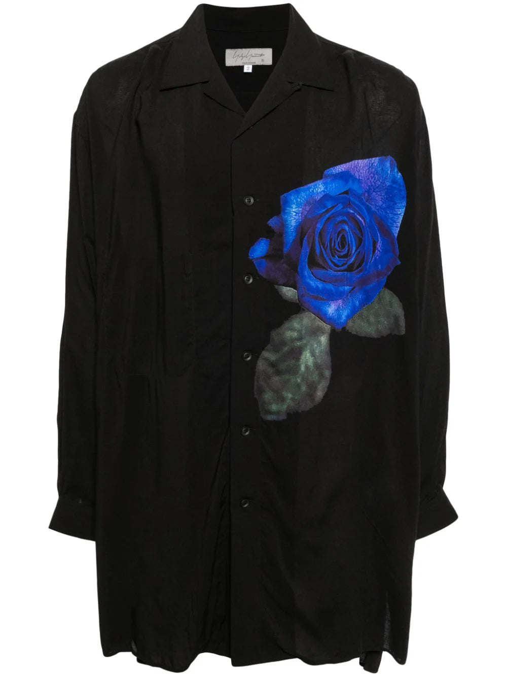 Yohji Yamamoto  floral-print long-sleeved shirt