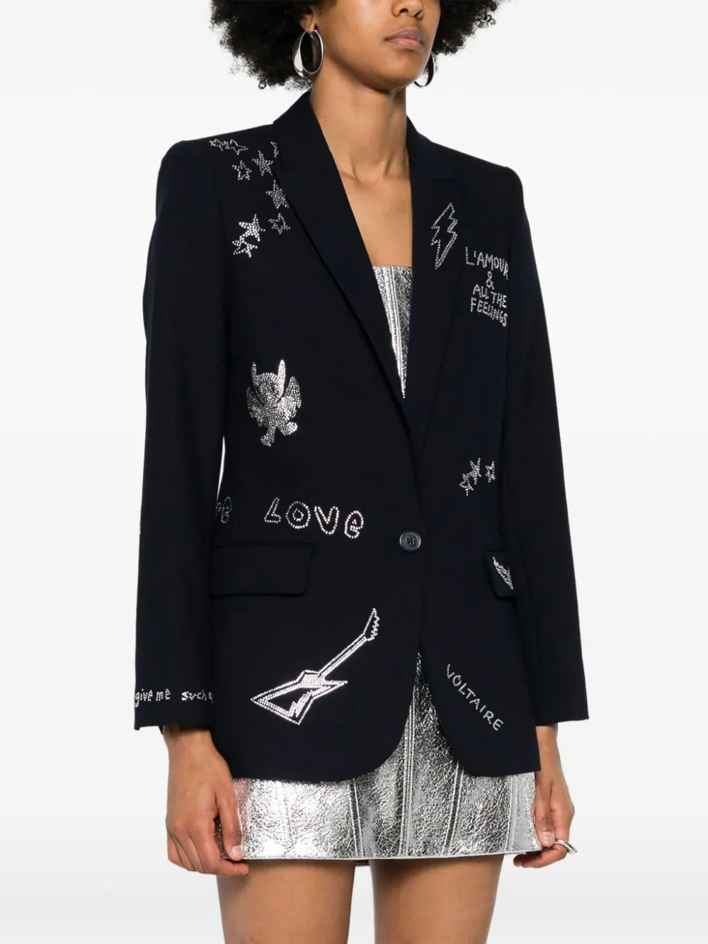 Zadig&Voltaire  crystal-embellished blazer
