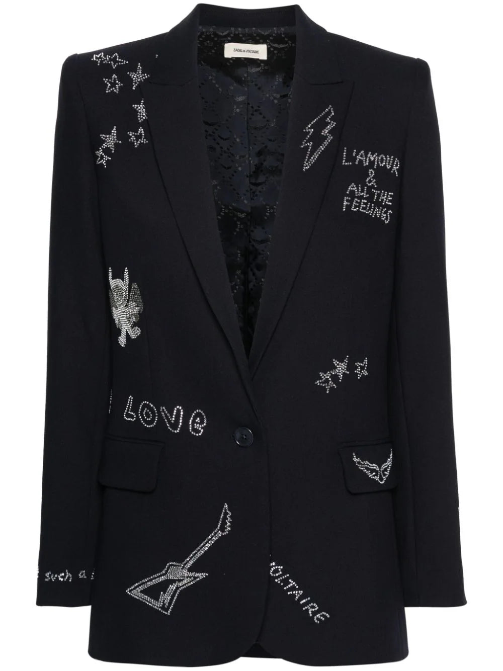 Zadig&Voltaire  crystal-embellished blazer
