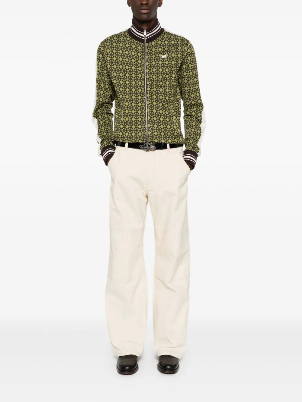 Acne Studios  Patch canvas straight trousers
