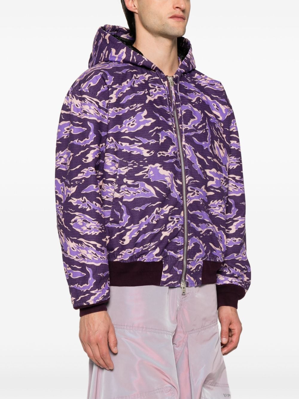 Acne Studios camouflage-print hooded padded jacket