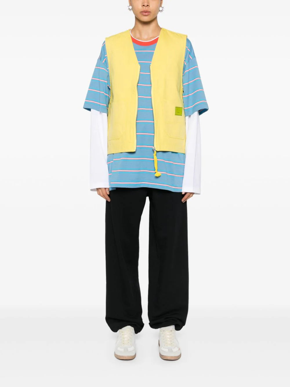 Acne Studios  Face logo-appliqué cotton gilet