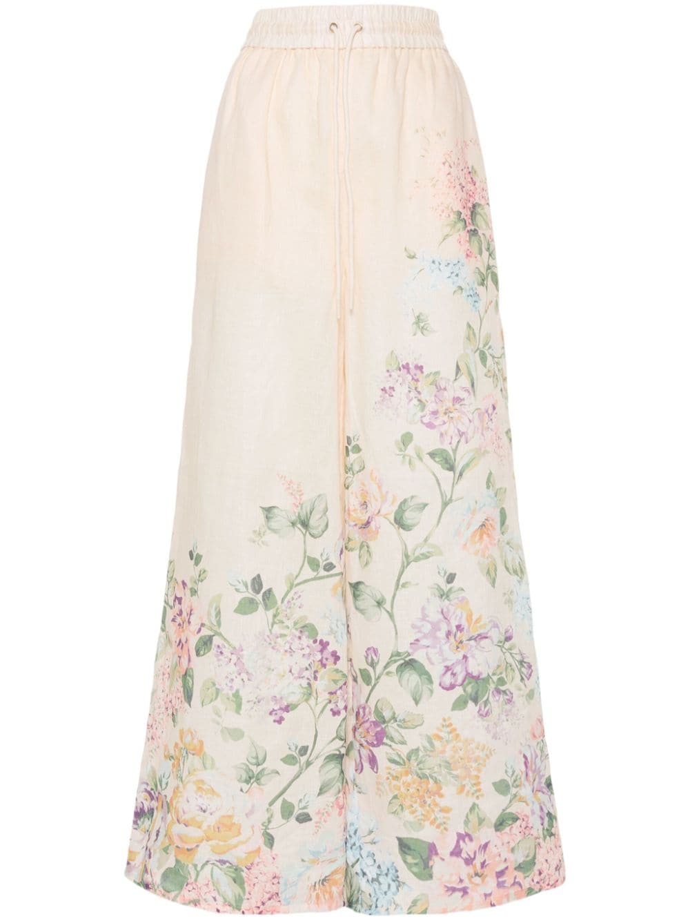 ZIMMERMANN  Halliday floral-print palazzo trousers