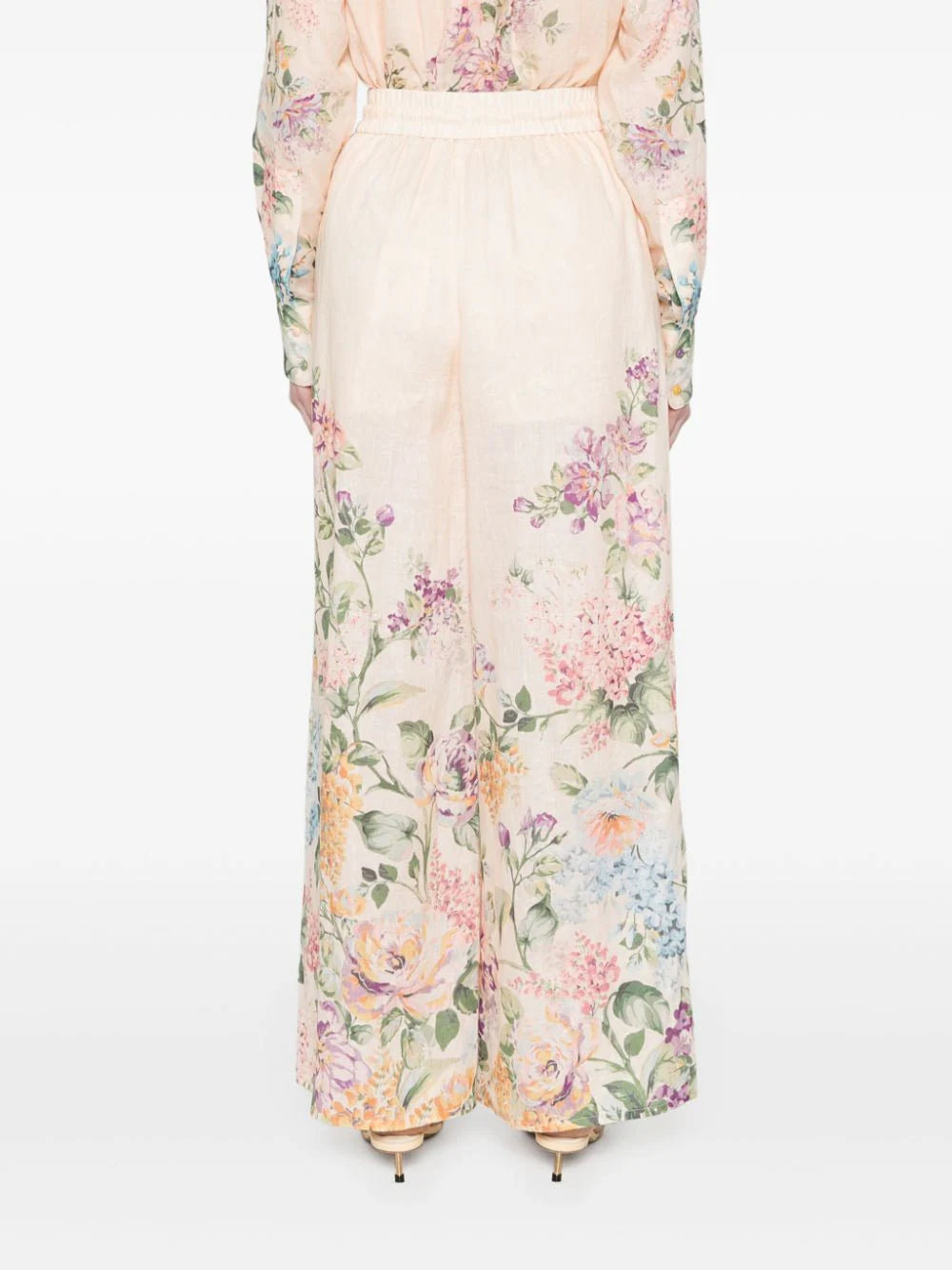 ZIMMERMANN Halliday floral-print palazzo trousers