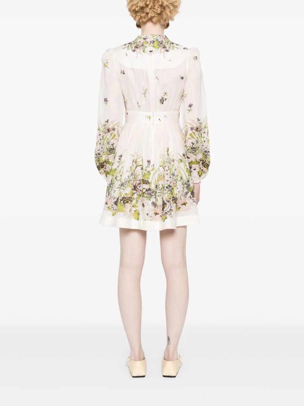 ZIMMERMANN  Halliday Plunge linen mini dress