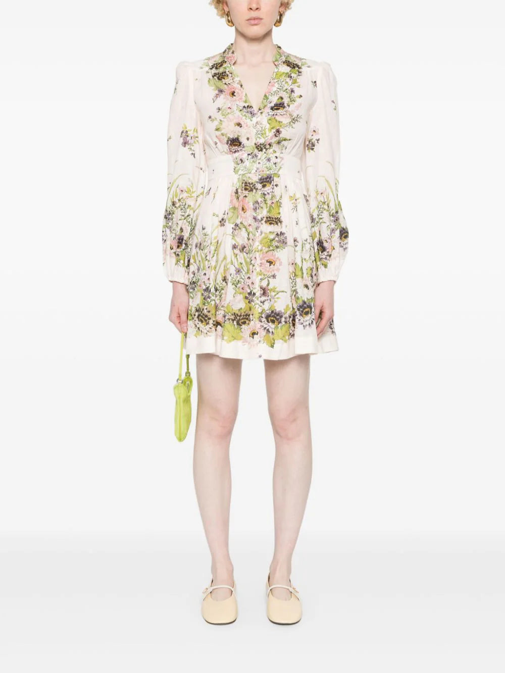 ZIMMERMANN  Halliday Plunge linen mini dress
