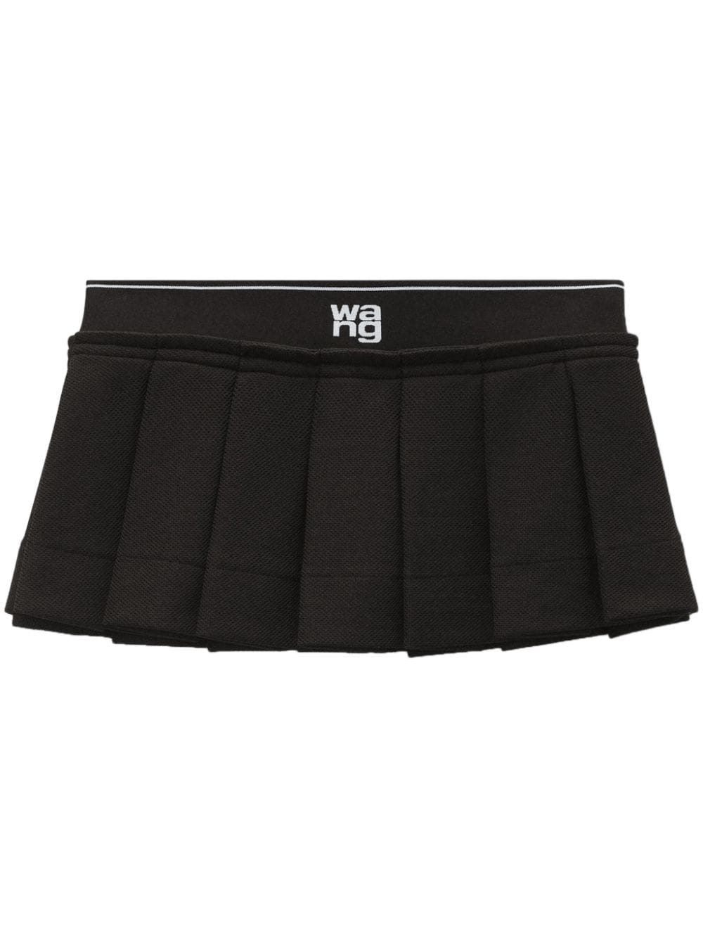Alexander Wang  logo-waistband pleated mini skirt