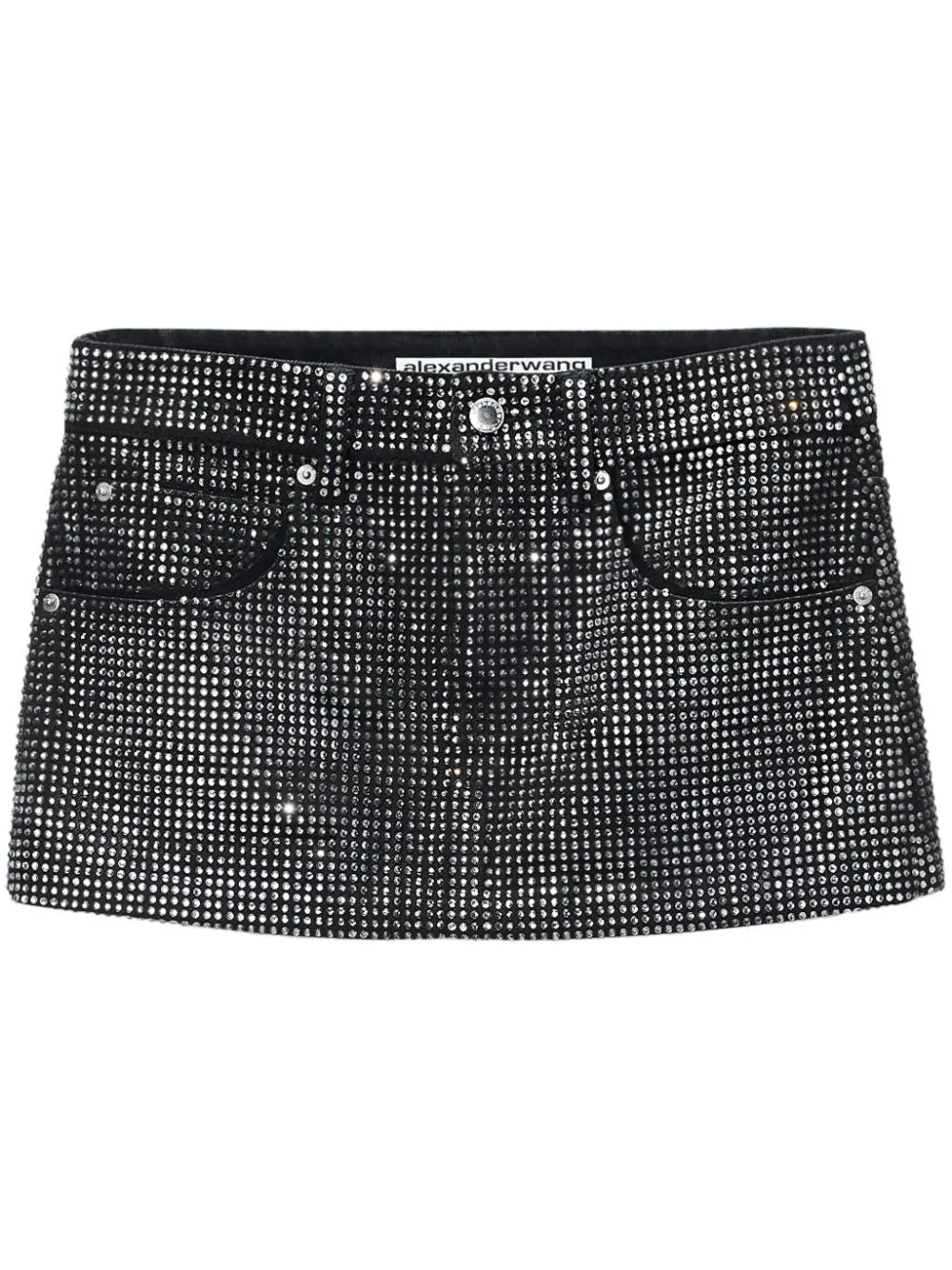 Alexander Wang  crystal-embellished mini skirt