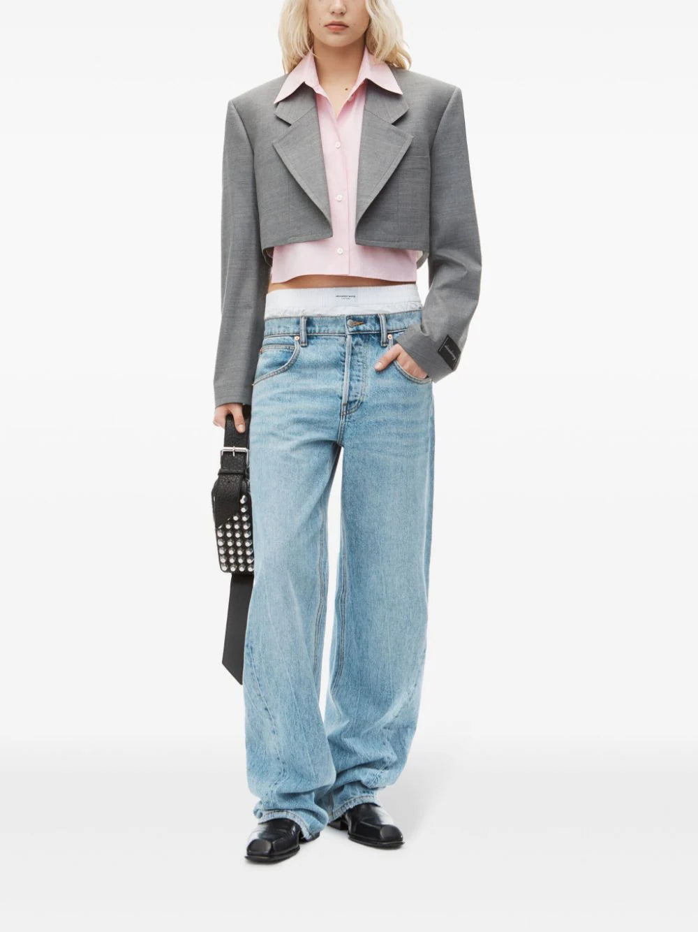 Alexander Wang layered cropped blazer - Image 2