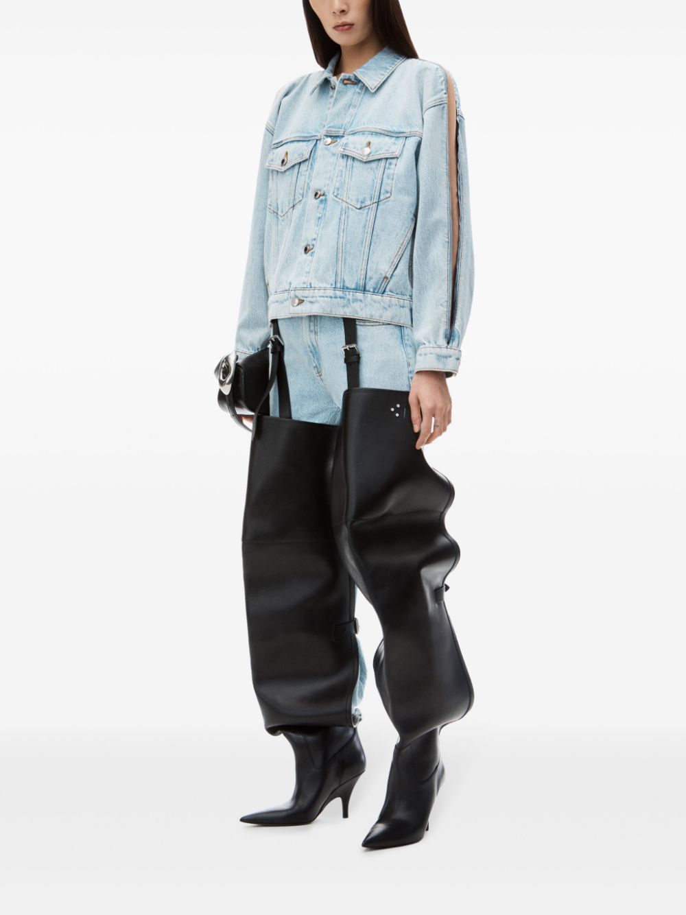 Alexander Wang zip-sleeved denim jacket