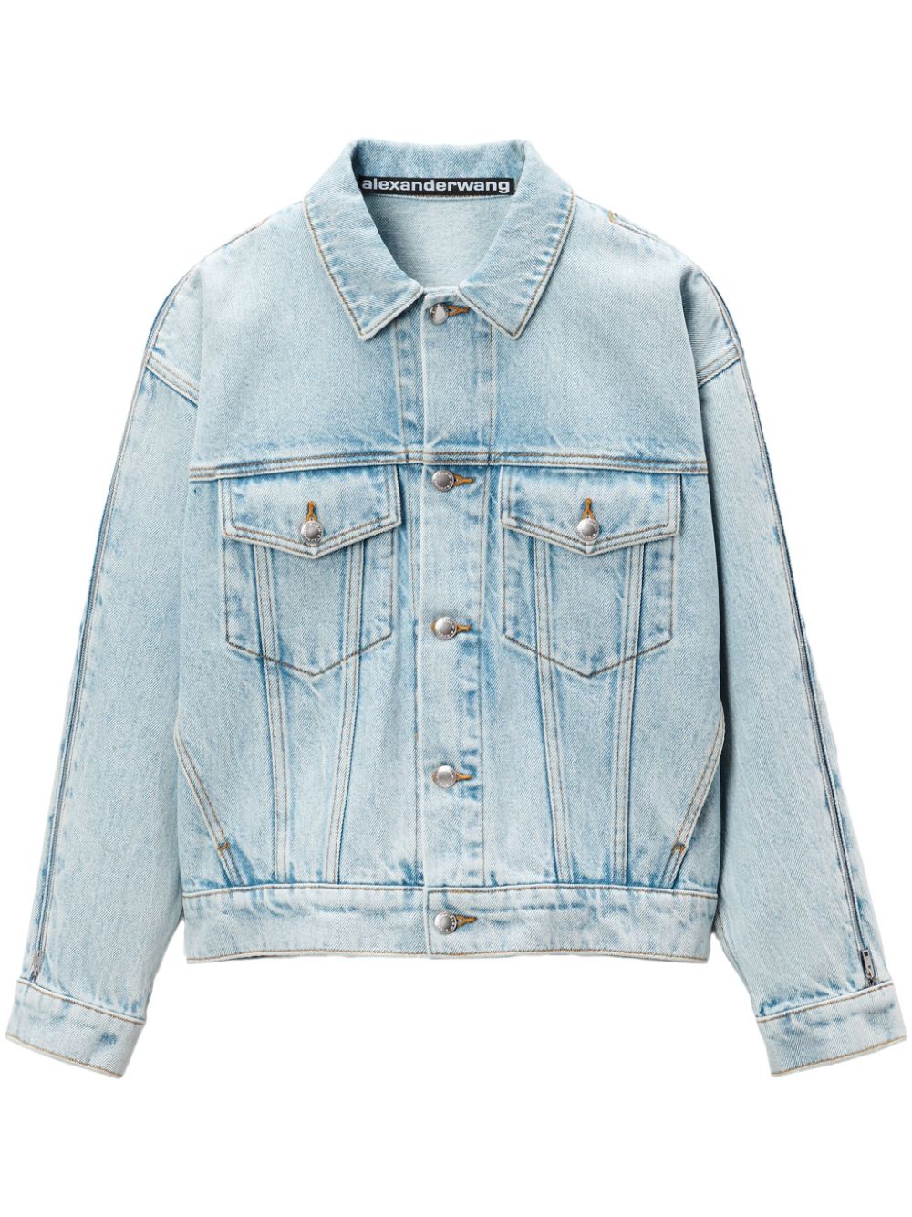 Alexander Wang  zip-sleeved denim jacket