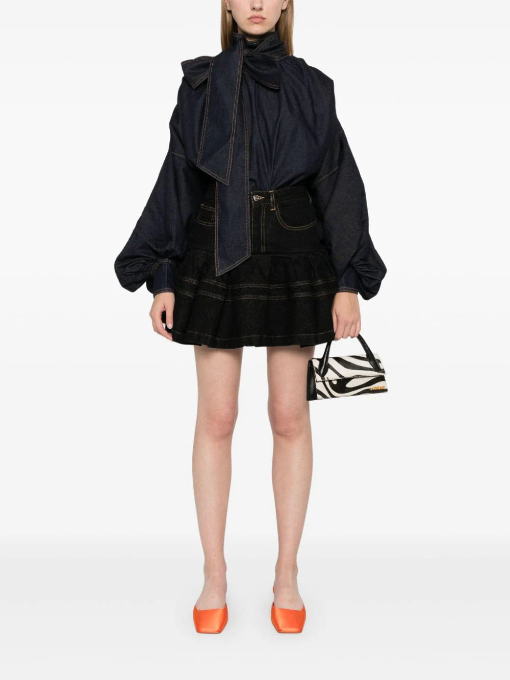 ZIMMERMANN Illustration denim blouse