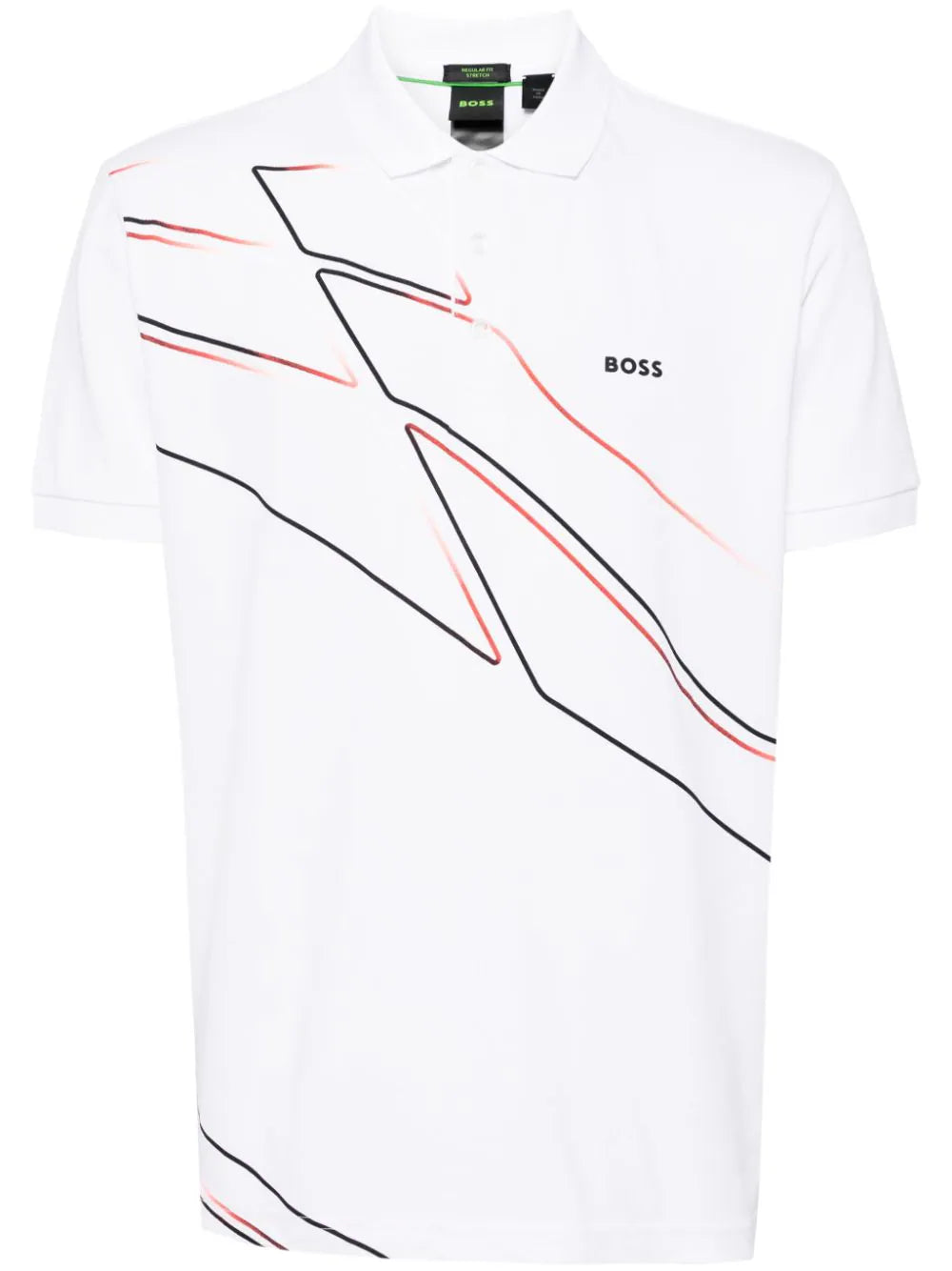 BOSS  logo-print short-sleeve polo shirt