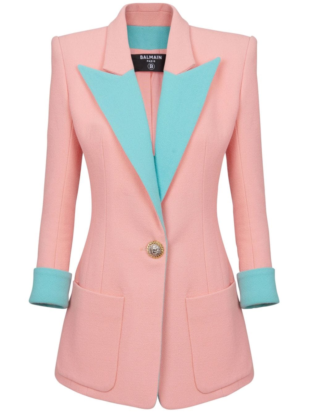 Balmain  two-tone virgin wool jacket