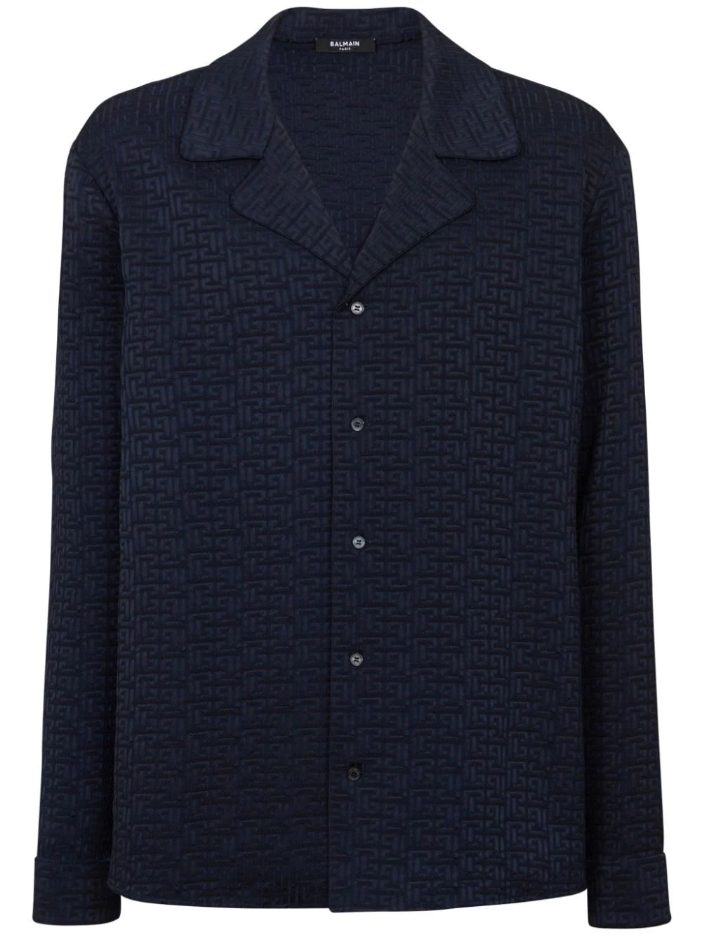 Balmain  PB Labyrinth-jacquard pyjama shirt