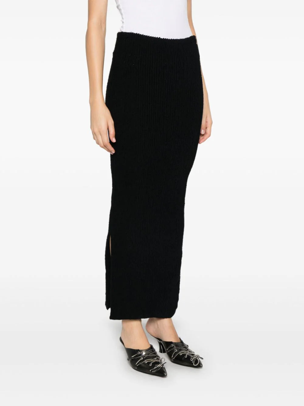 Acne Studios ribbed-knit midi skirt - Image 3