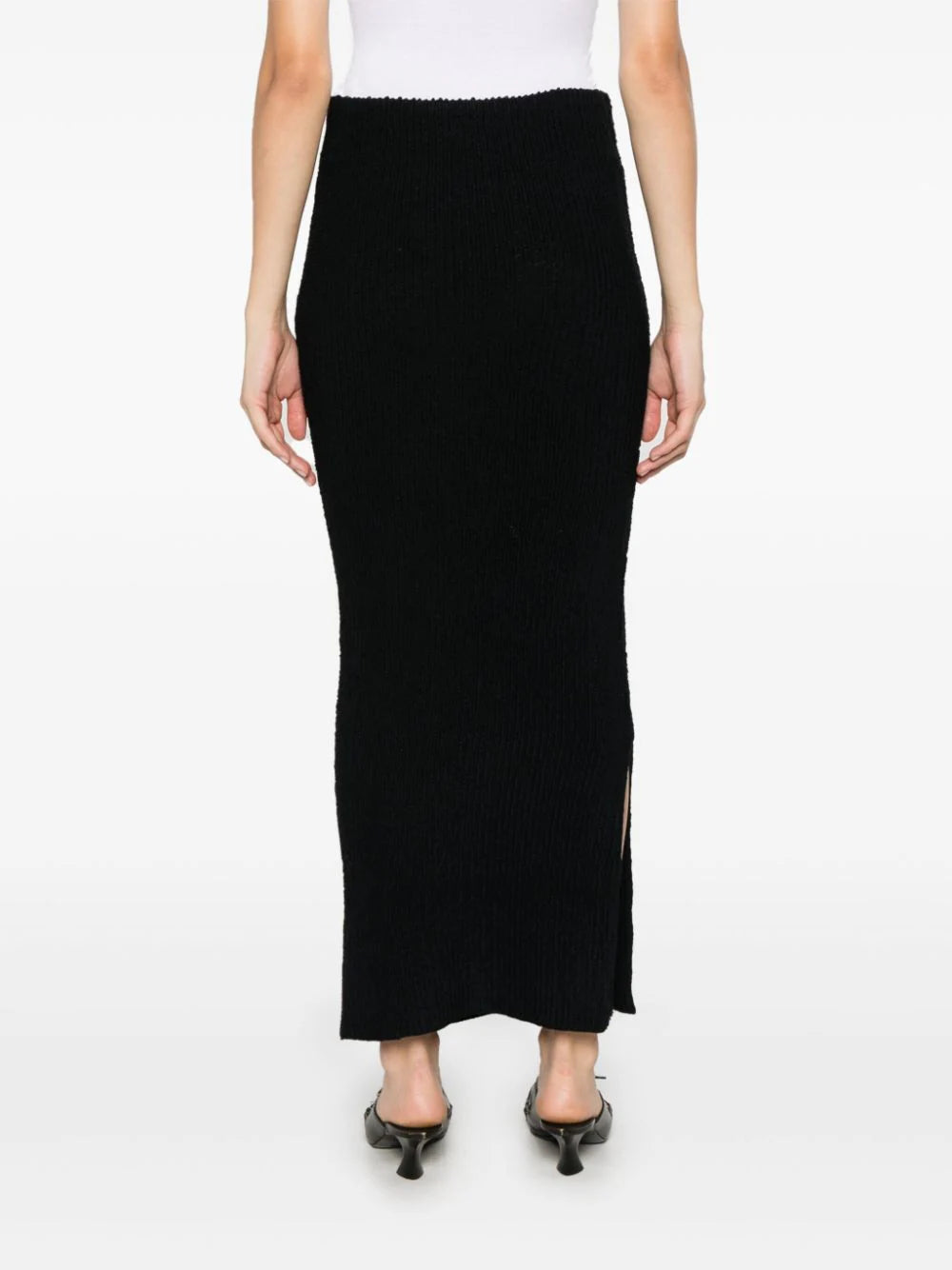 Acne Studios ribbed-knit midi skirt - Image 4