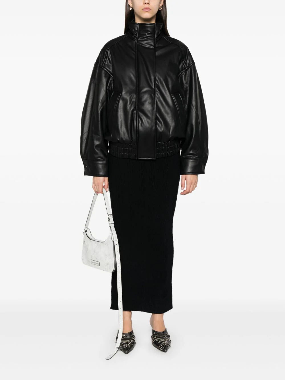 Acne Studios ribbed-knit midi skirt - Image 2