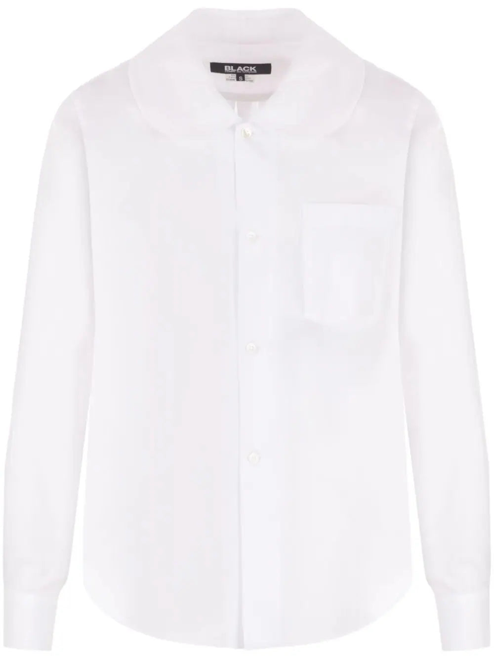 Black Comme Des Garçons  rounded-collar cotton shirt