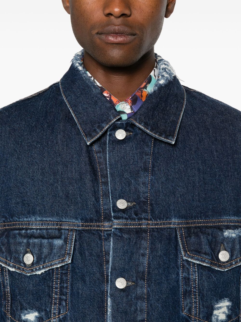 Acne Studios distressed denim jacket