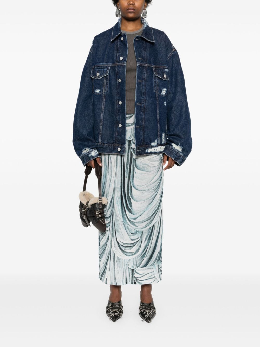 Acne Studios distressed denim jacket