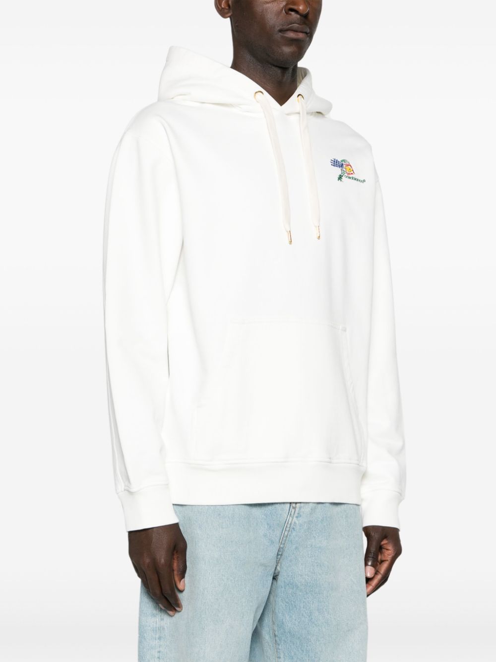 Casablanca  Croquis De Tennis logo-embroidered hoodie
