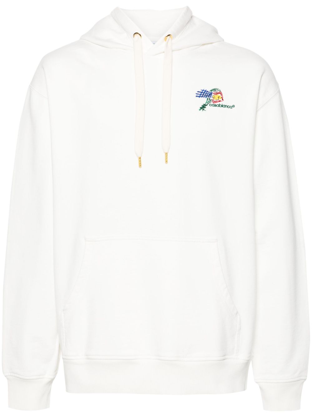 Casablanca  Croquis De Tennis logo-embroidered hoodie