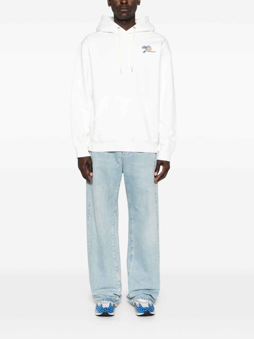 Casablanca  Croquis De Tennis logo-embroidered hoodie