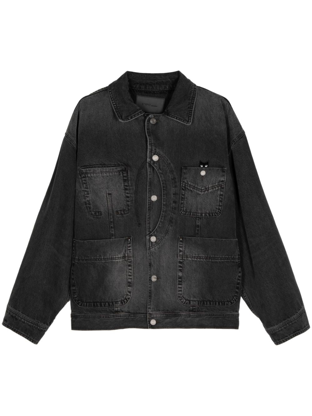 ZZERO BY SONGZIO  Panther Crescent denim jacket