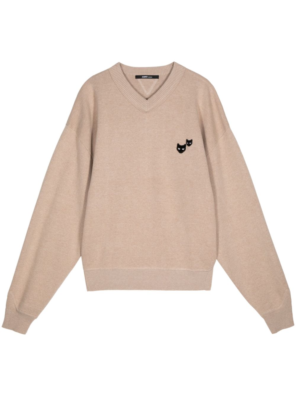 ZZERO BY SONGZIO  Twin Panther knitted jumper