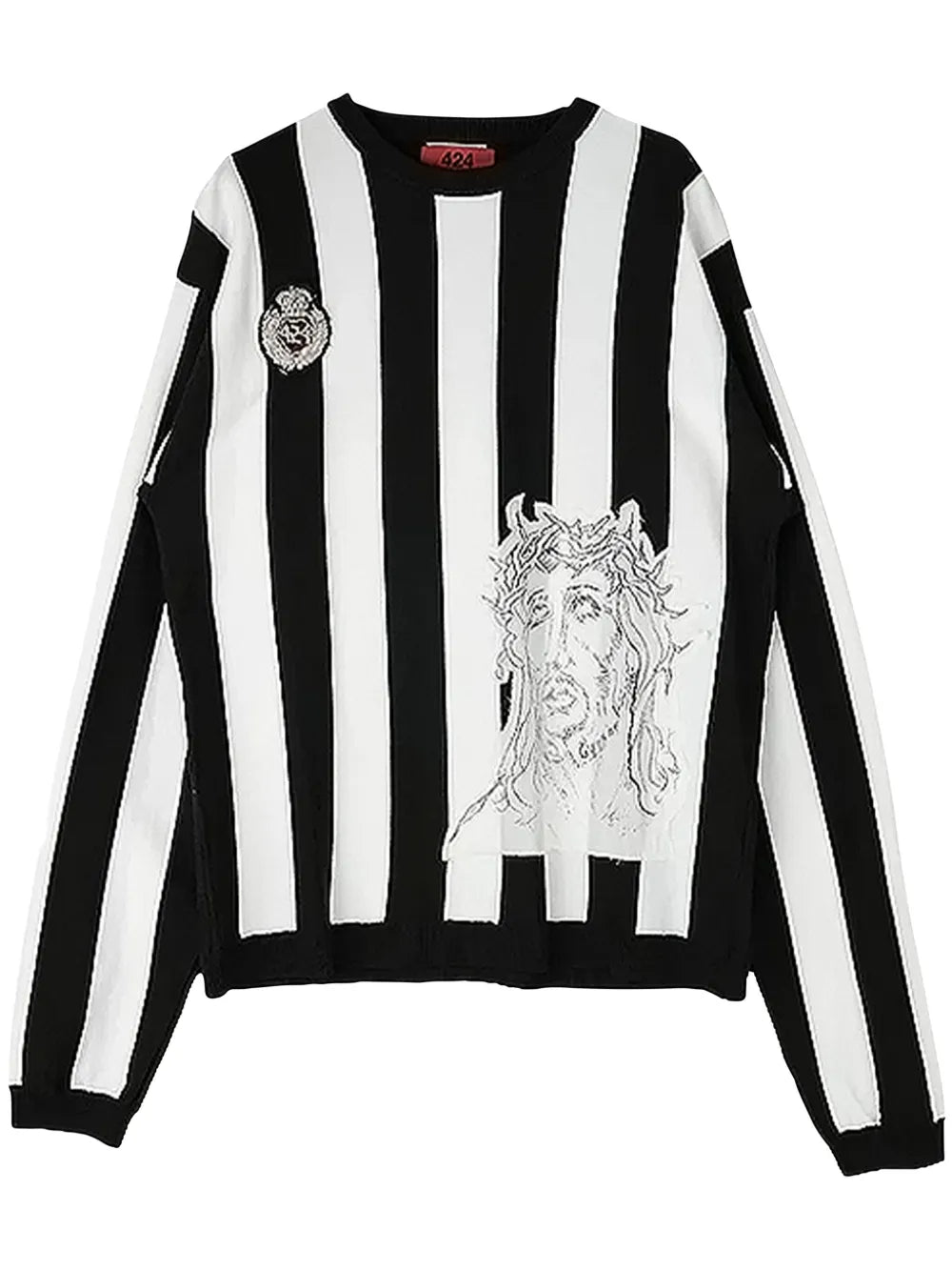 424  striped soccer sweatshirt