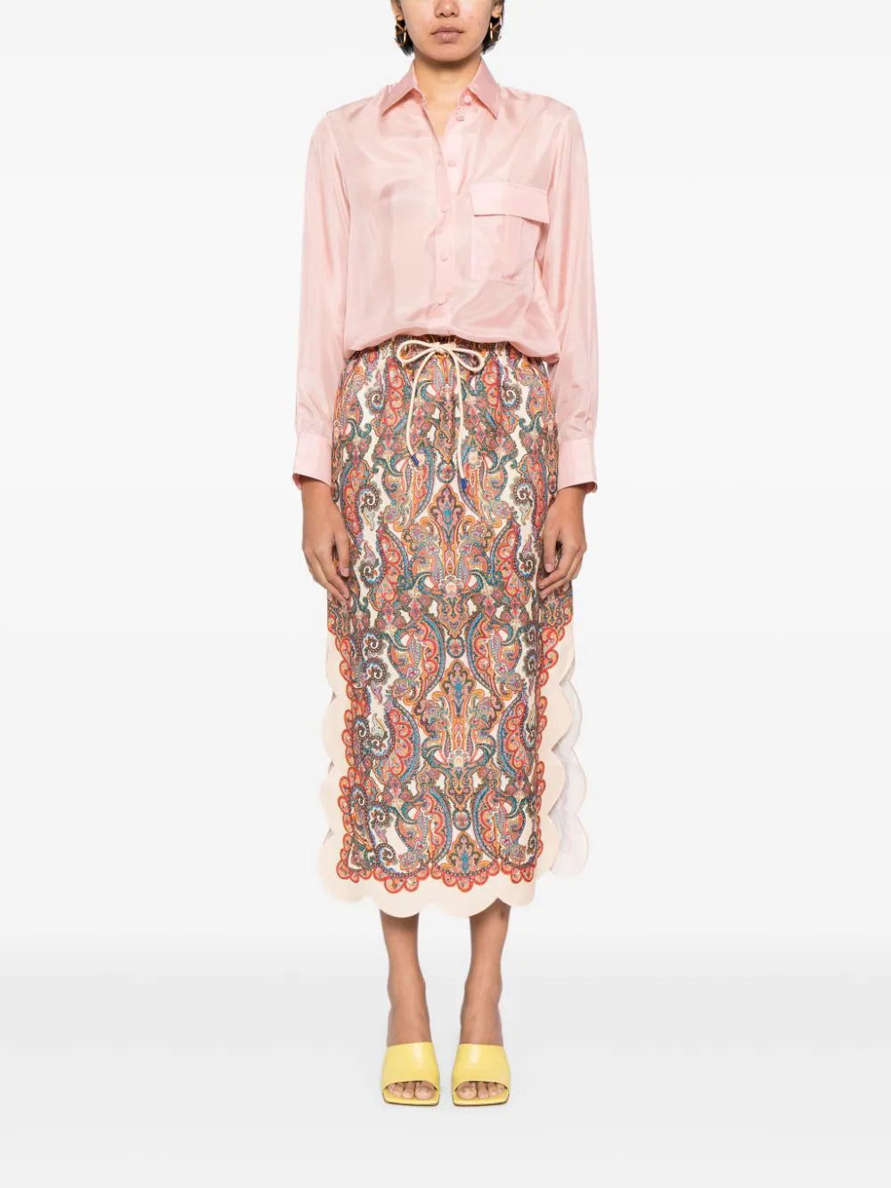 ZIMMERMANN Ottie midi skirt