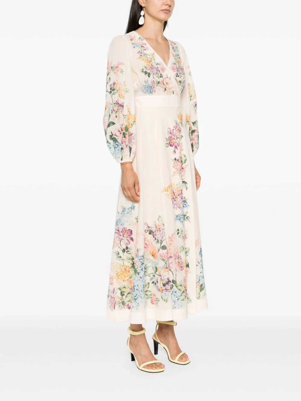 ZIMMERMANN  Halliday floral midi wrap dress