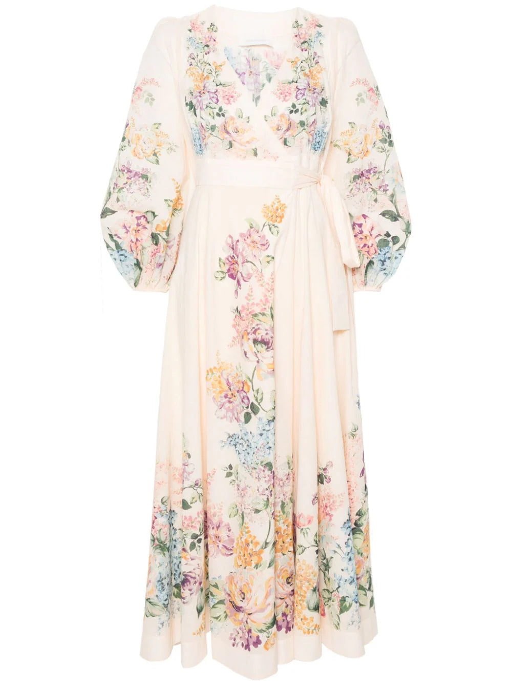 ZIMMERMANN  Halliday floral midi wrap dress