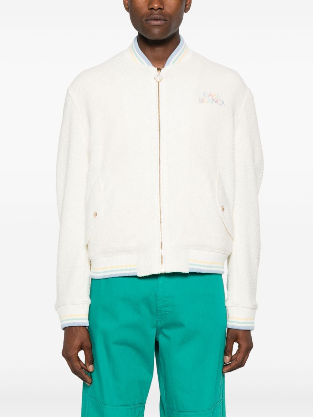 Casablanca Maison Pastelle bomber jacket