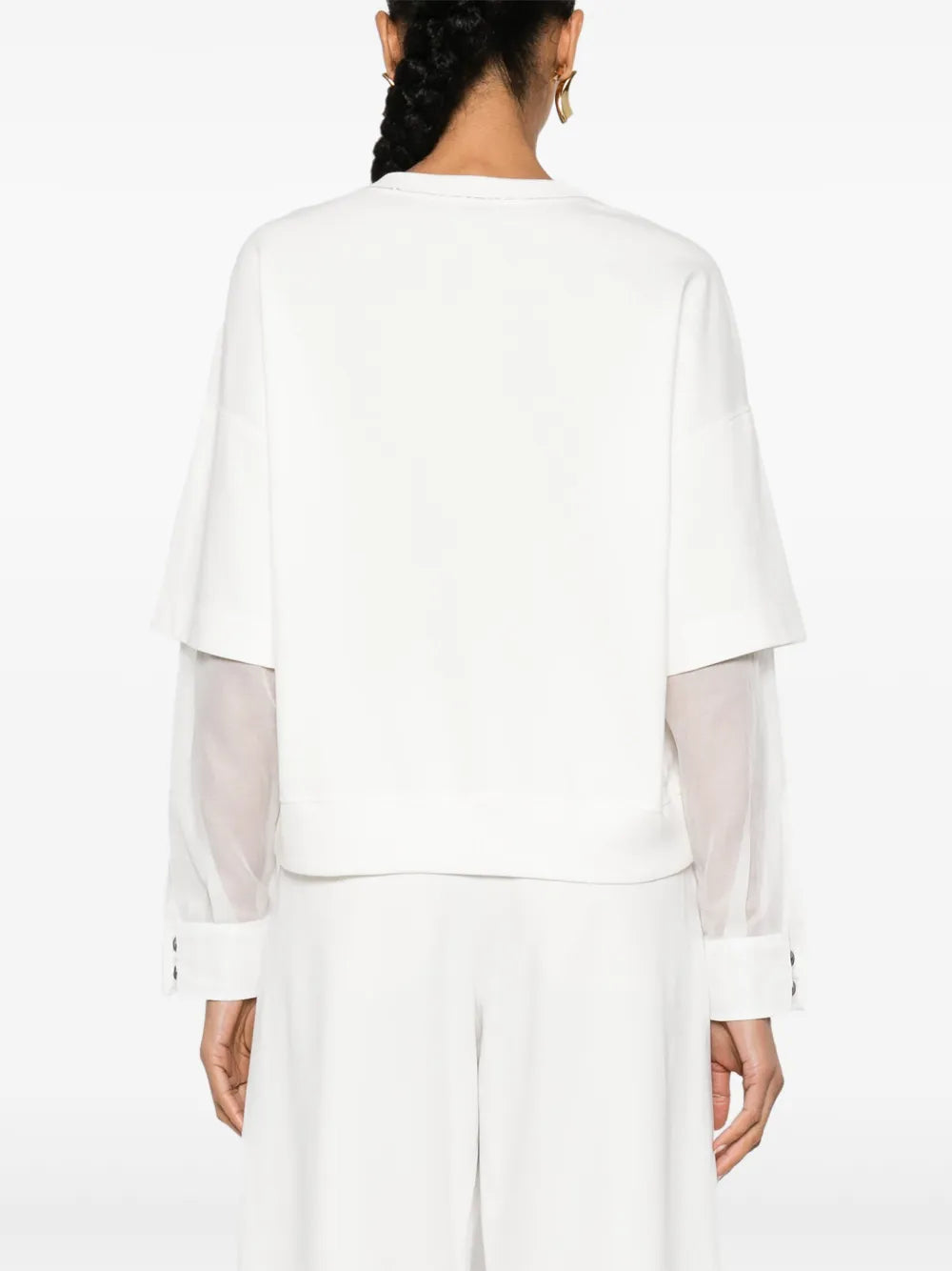 Brunello Cucinelli Monili-chain layered sweatshirt