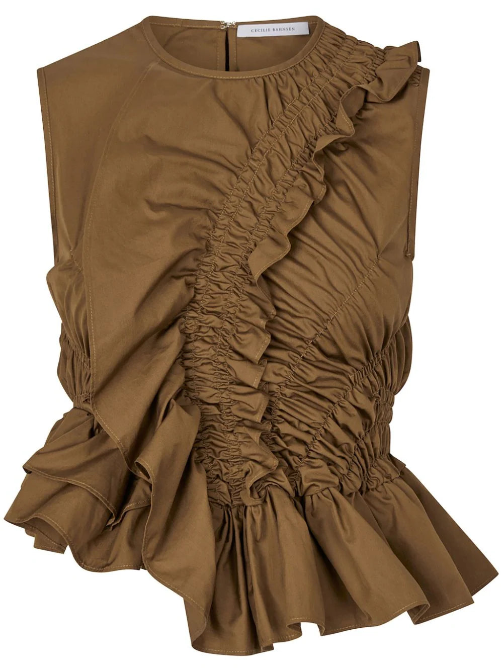 Cecilie Bahnsen  Geo ruffled top