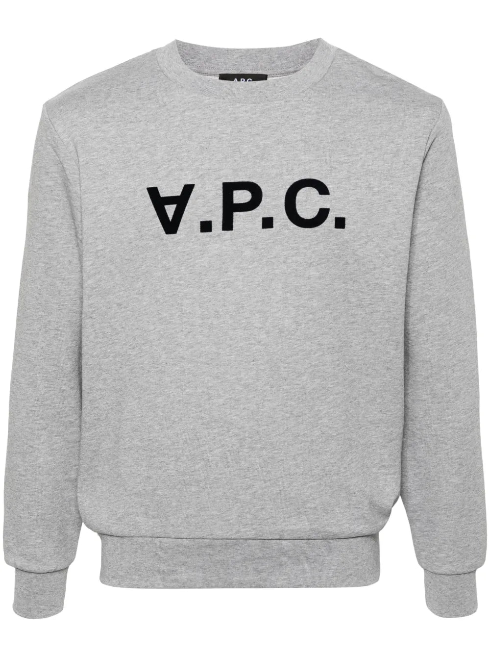 A.P.C.  flocked-logo cotton sweatshirt