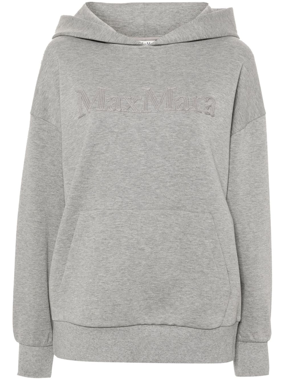 'S Max Mara  logo-embroidered mélange hoodie