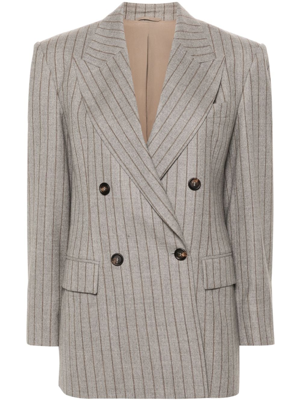 Brunello Cucinelli  striped double-breasted blazer