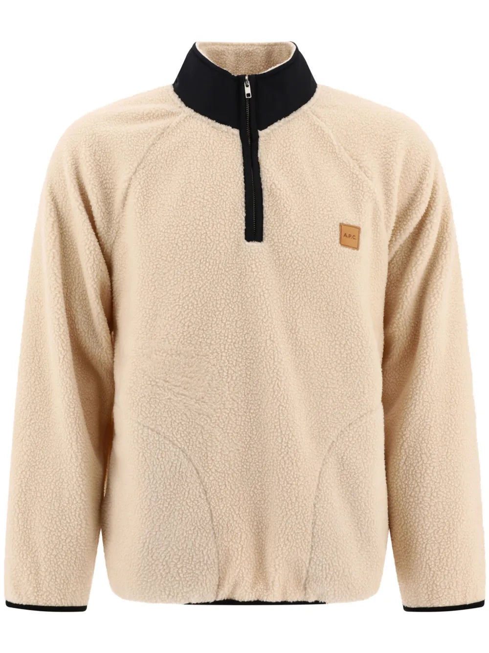 A.P.C.  logo-appliqué half-zip sweatshirt