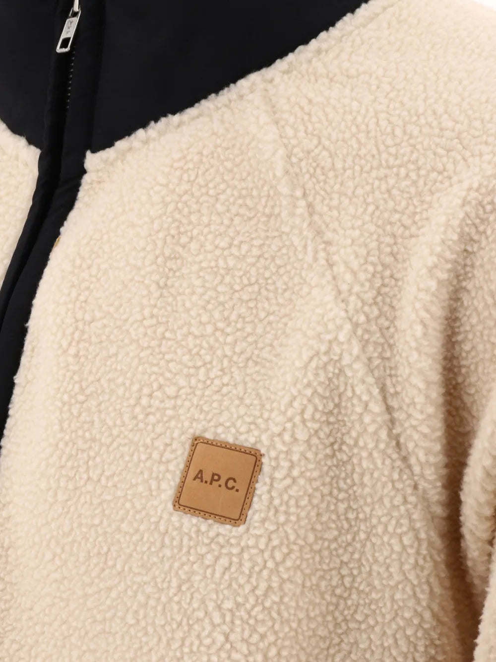 A.P.C.  logo-appliqué half-zip sweatshirt