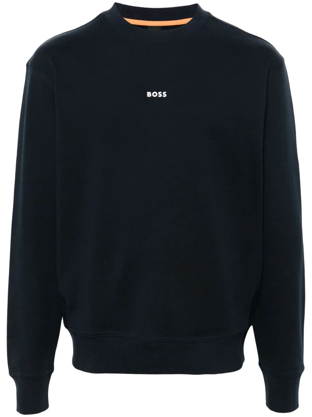 BOSS  rubberised-logo cotton sweatshirt