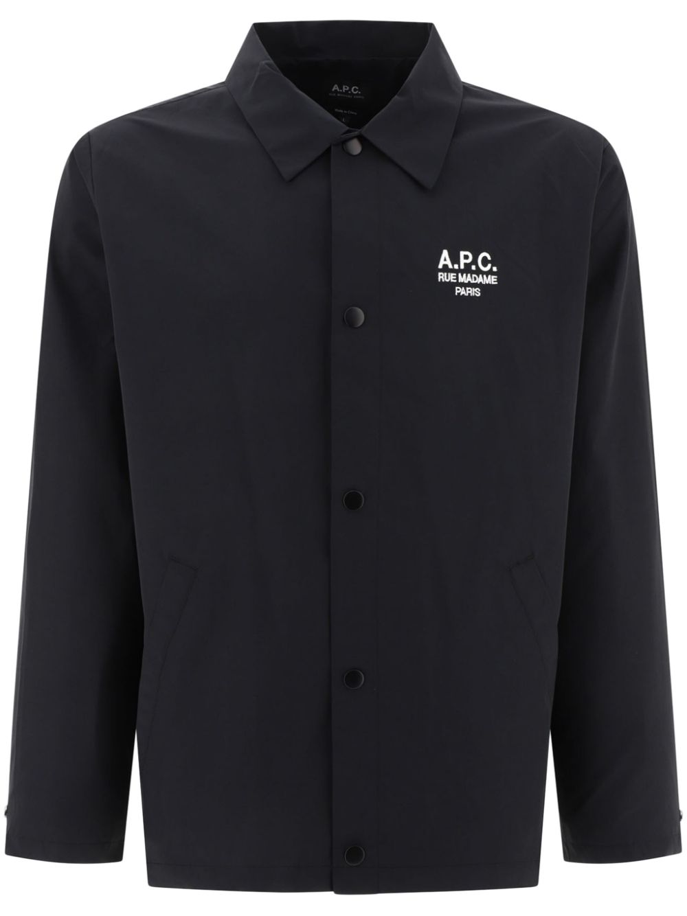 A.P.C.  Regis logo-embroidered shirt jacket