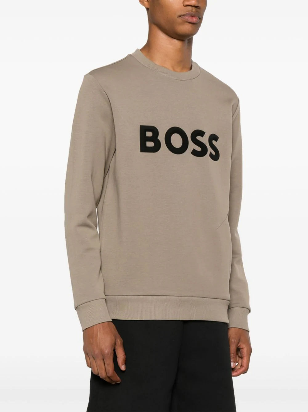 BOSS embossed-logo sweatshirt