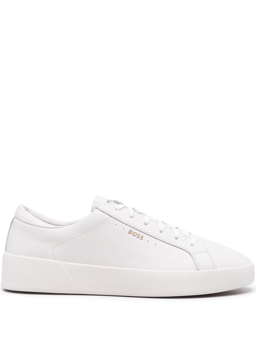 BOSS lace-up leather sneakers
